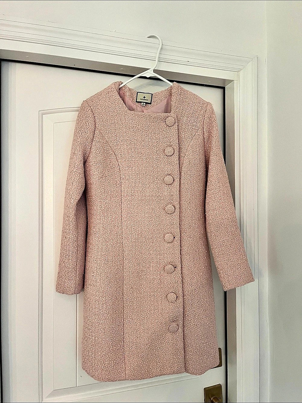 NWOT Tuckernuck Jackie Dress Boucle Button Front